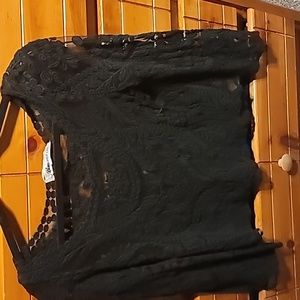 Black lace blouse. New never wore